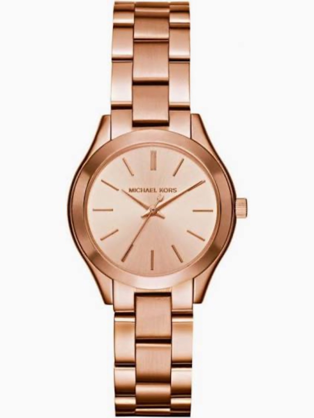 Michael Kors Mini Slim Runway Watch Women's Rose Gold MK3513 - NEW